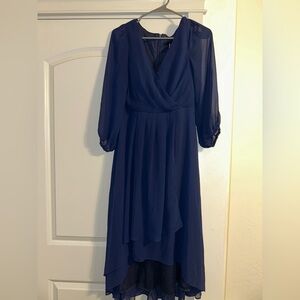 Ever Pretty Navy High-Low Dress